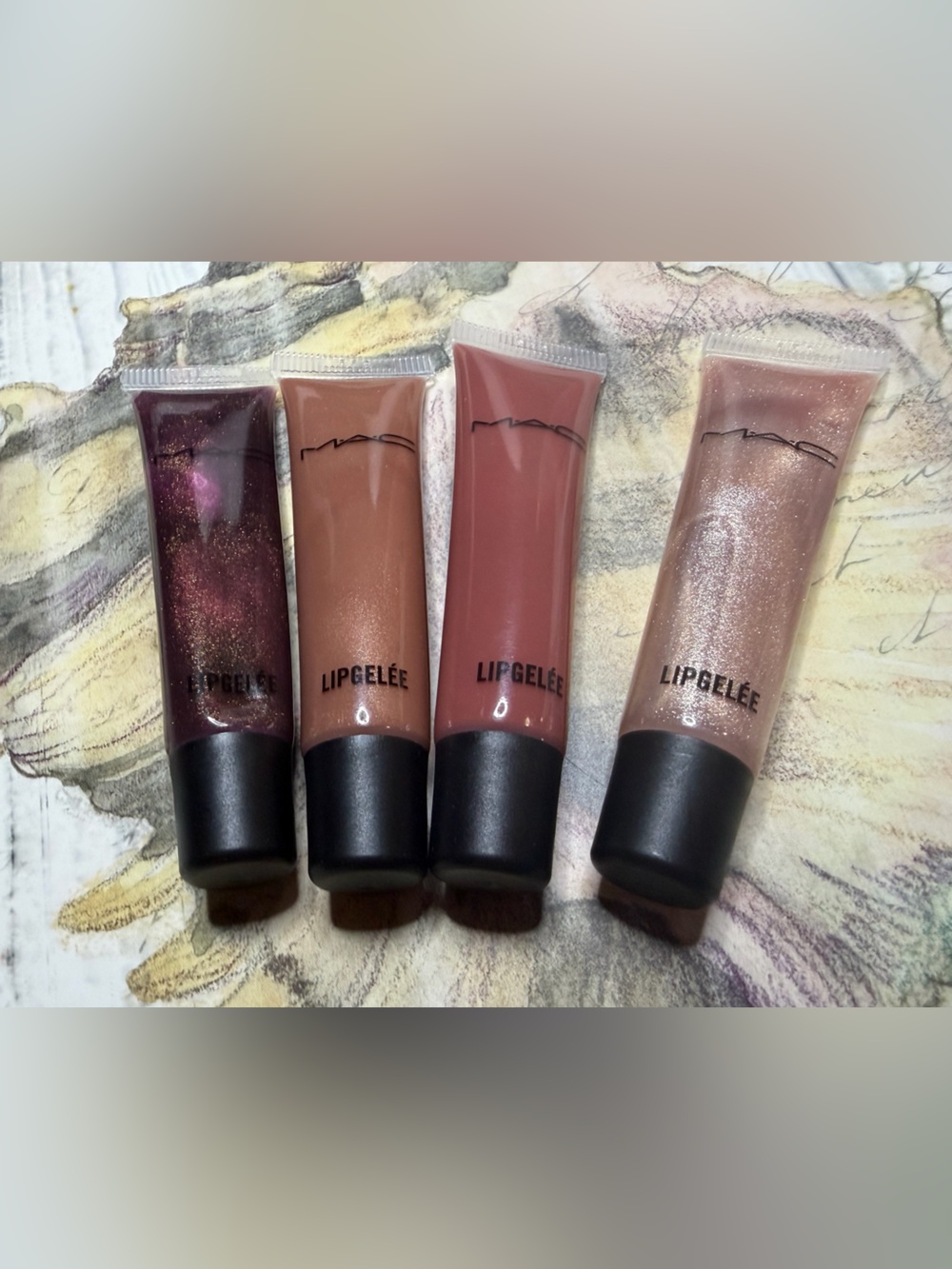 MAC COSMETICS LOT OF 4 LIPGELEES Bundle Reserved for Olechkanova ONLY! - Picture 2 of 5